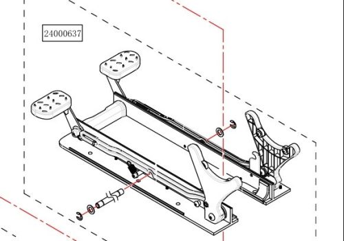 Haswing Cayman B55 a B80, B55 GPS, B80 GPS, B101 GPS, přední montážní mechanismus bílý HSW