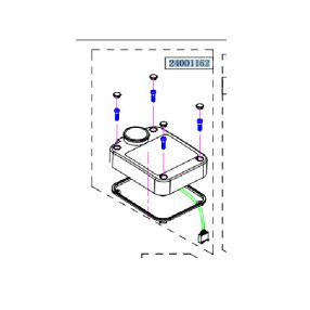 Kryt ovládací skříně Haswing Cayman B80 bílý HSW