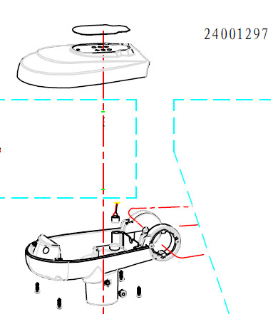 Haswing Protruar 2 24 V horní/dolní kryt HSW