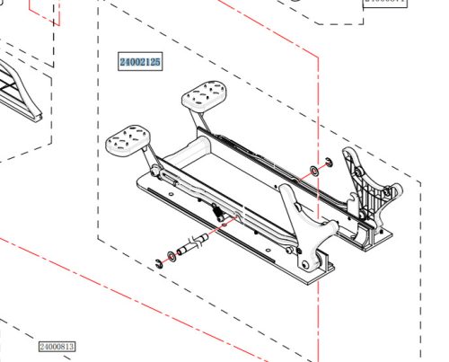 Upevňovací mechanismus přídě Haswing Cayman B80 HSW