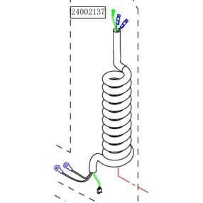 Haswing Cayman B55 GPS a B101 GPS kabelová pružina HSW