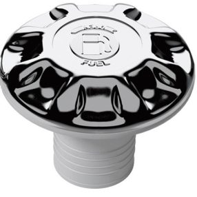 Plast v barvě kovu s víčkem nádrže