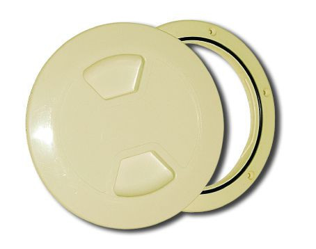 Tárolórekesz fedél kör műag 102-143mm bézs EVA