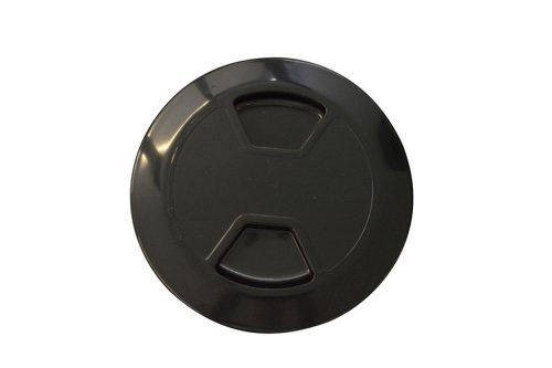 Tárolórekesz fedél kör műag fekete 210-152mm EVA