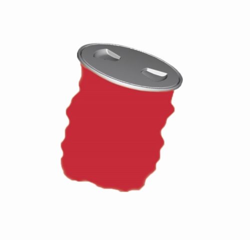Víko úložného prostoru, kulaté, bílé, s přepravním sáčkem