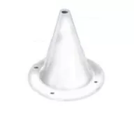 Zvonek kabelové zásuvky s podložkou 1 kolík bílý