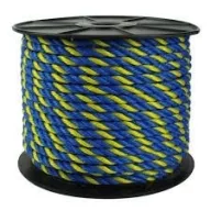 Lano PP žluto-tmavě modré 4 mm