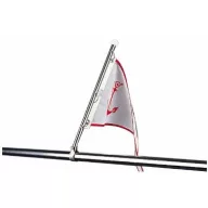   Vlajkový stožár pro zábradlí z nerezové oceli 44 cm 22-25 mm