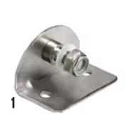 Gázrugó rögzítőelem INOX belső menetes 30x50x30mm EVA
