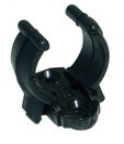 Držák svítidla plastový černý 17/23 mm