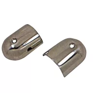 Koncovka gumového profilu v kovovém páru 60x47x19 mm