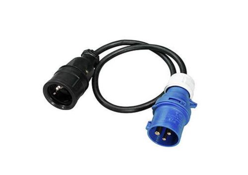 Parti áram adapter 2P-3P 0,3 m EVA