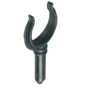 Černá plastová vidlice kormidla 17/56 mm