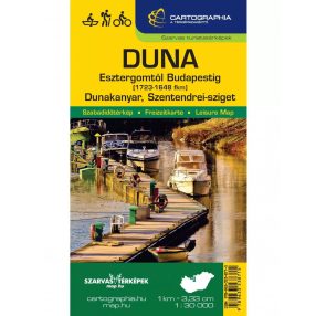 Kniha, Duna Esztergom-Budapest Tourist Map (HUNGARY)