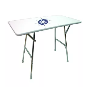 Asztal téglalap összecsukható fehér 95 x 66 cm EVA