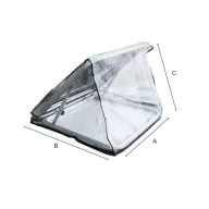 Szúnyogháló hajóablakhoz 650x650x420 mm EVA
