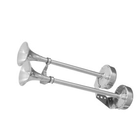   Elektrický klakson z nerezové oceli, dvojitý, dvoudílný, rovný,