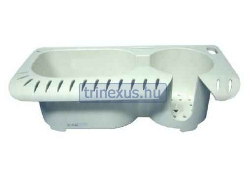 Vestavný úložný box bez víka, plast 255x89 mm