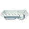 Vestavný úložný box bez víka, plast 255x89 mm
