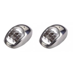   Světlá strana v páru LED se zeleno-červeným kovovým víkem