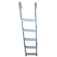 Lodní žebřík z bílého hliníkového plastu 5 stupňů