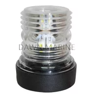 Světlo LED bílé 360° v černém pouzdře
