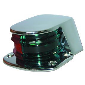   Světelná LED na nosu zeleno-červená 225° vodorovně v kovovém pouzdře