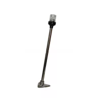 Kruh LED bílý teleskopický z nerezové oceli 52 cm