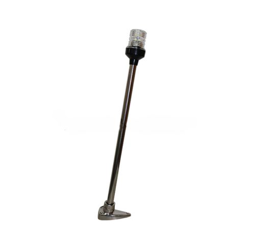 Kruh LED bílý teleskopický z nerezové oceli 52 cm