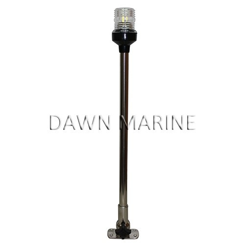 Kruh LED bílý skládací z nerezové oceli 60 cm