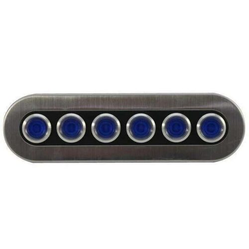 Kapcsolótábla 6 egységes rozsdamentes kerettel EVA