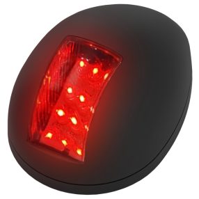   Světlo LED červené 112,5° vertikální v černém pouzdře