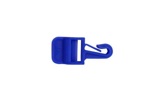 Akasztó műanyag 25 mm hevederhez kék EVA 