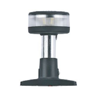 Bílý kruh se 6 LED diodami, základna, v černém pouzdře