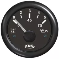 Manometr tlaku oleje KUS černý