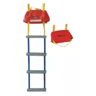 Záchranný žebřík pro zábradlí 4 stupně 114 cm