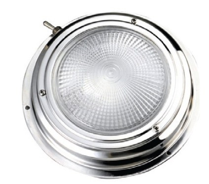 Kabinové světlo stropní 20 LED spínač nerezová ocel 170 mm