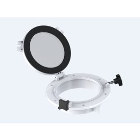   Hajóablak kerek üveggel fekete 265 / 197 mm inox szerelvényekkel EVA