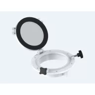   Hajóablak kerek üveggel fehér 265 / 197 mm inox szerelvényekkel EVA
