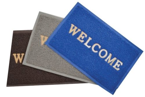 Rohožka Welcome šedá 380 x 580 mm