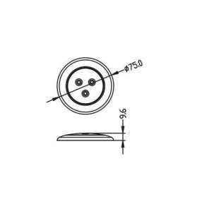 Mennyezeti LED lámpa síkban szerelhető EVA