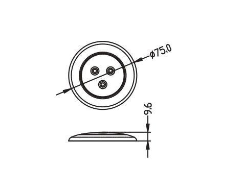 Mennyezeti LED lámpa síkban szerelhető EVA
