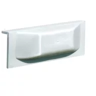 Přístavní blatník s okrajem 25x9,6 cm bílý