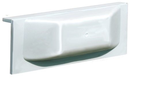Přístavní blatník s okrajem 25x9,6 cm bílý