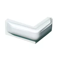 Přístavní blatník pro rohovou hranu 25x25x10 cm bílý
