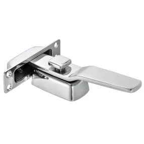 Zár inox nyomógombos süllyesztett 166 x 73 mm EVA