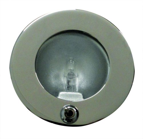 Kabinfény halogén kapcsolóval rozsdamentes EVA