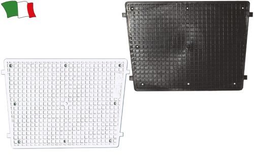 Antivibrační zrcadlo plastové šedé 430x324 mm