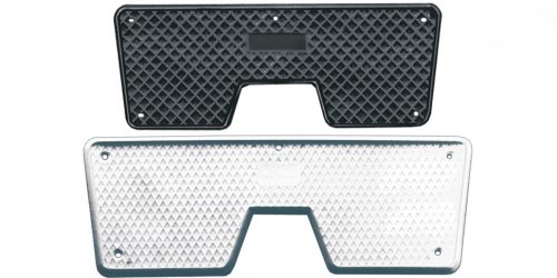 Tlumič vibrací pro zrcadla, šedý plast 223x84 mm