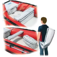 Čalouněné sedadlo Gibsy s úložným prostorem 75 cm